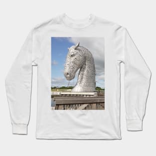 The Kelpies sculptures , Helix Park, Scotland Long Sleeve T-Shirt